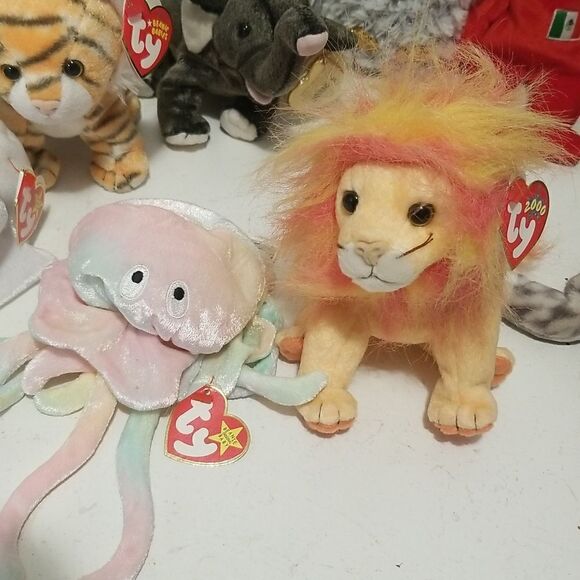 Ty Beanie Babies Lot of 12 Vintage Beanie Babies Estate sale find - Picture 3 of 14